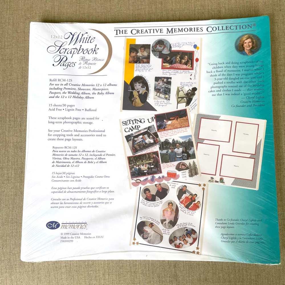 Creative Memories, White Scrapbook Pages, 12 x 12